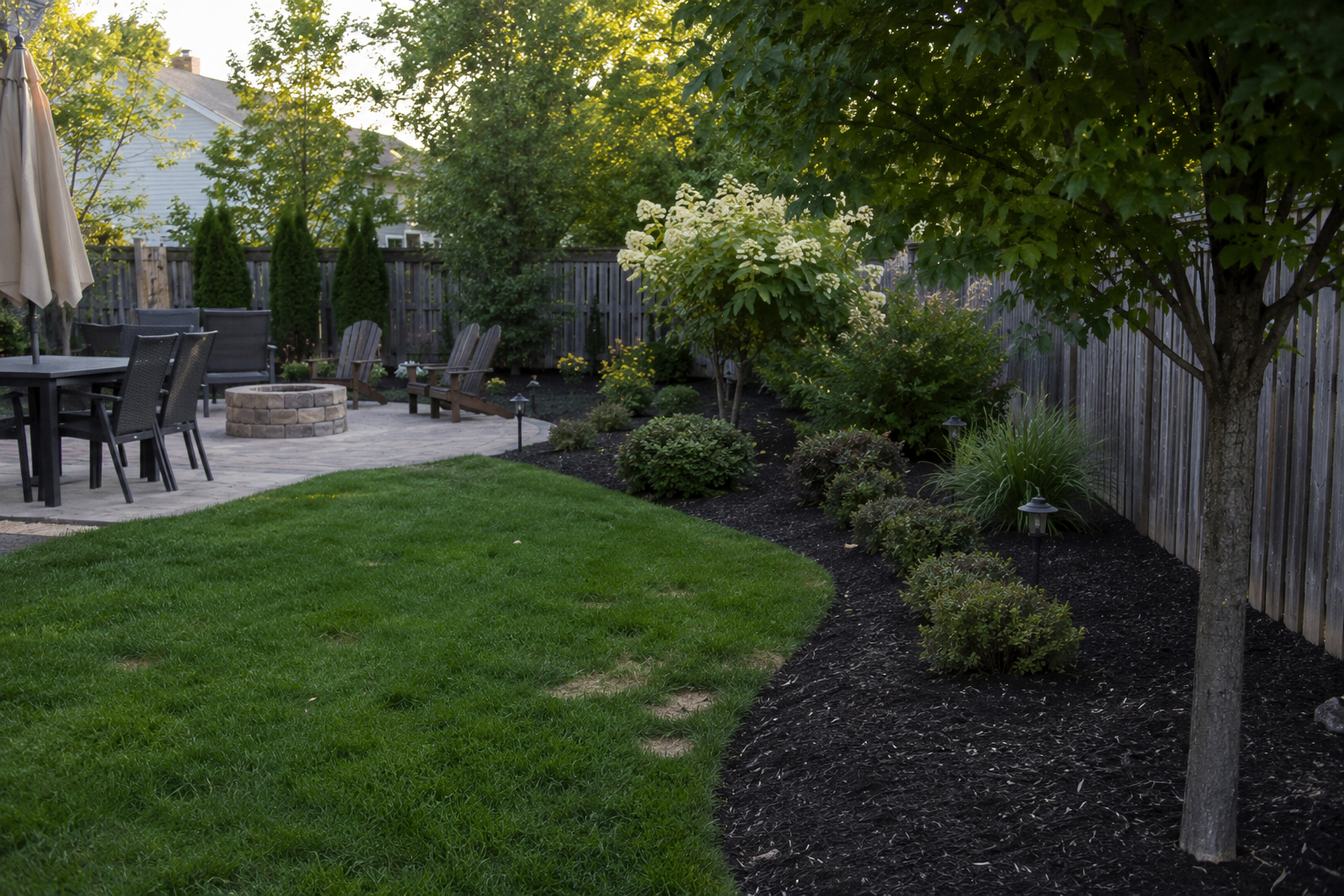 Backyard Garden & Lighting